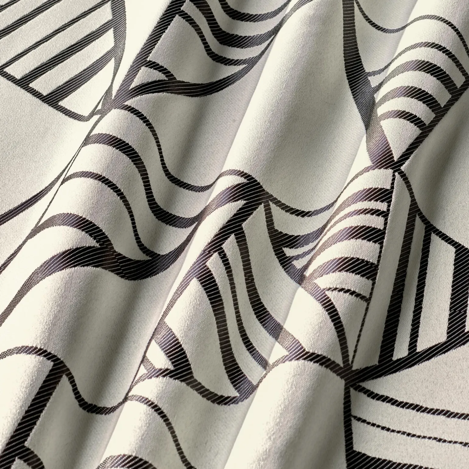 Tissu RENZO coloris noir - 4MURS