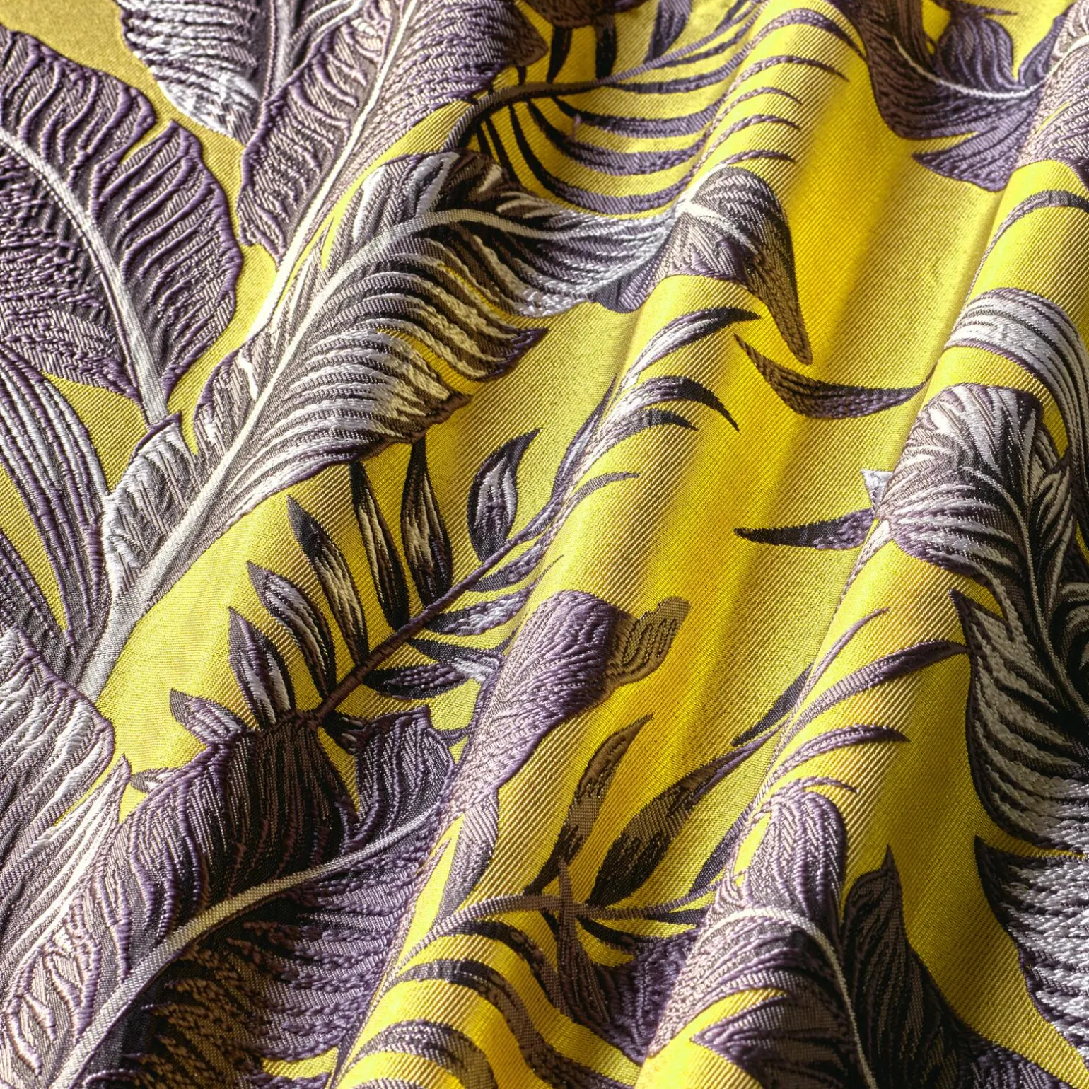 Tissu SUMATRA coloris jaune - 4MURS