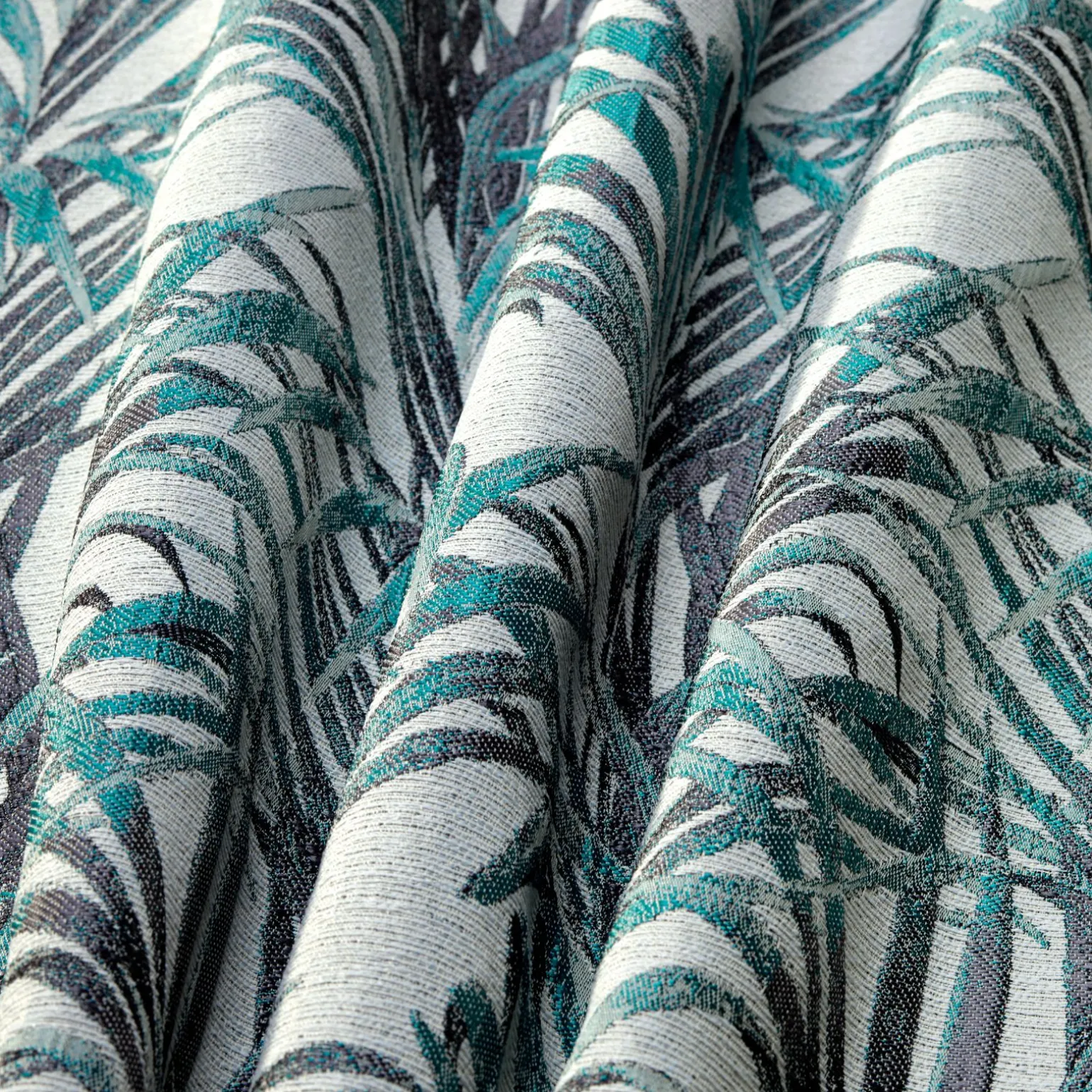 Tissu TROPICO coloris bleu nattier - 4MURS