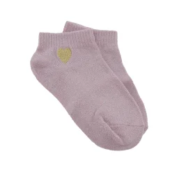 Tites Chaussettes Chaussettes LUREX ET COEUR coloris rose - 4MURS