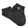 Tites Chaussettes Chaussettes LUREX ET COEUR coloris gris - 4MURS