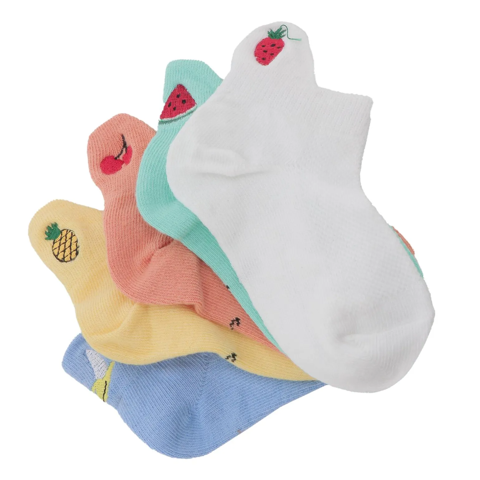 Tites Chaussettes Chaussettes COFFRET LANGUETTE FRUIT multicolore