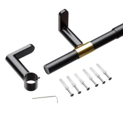 Umbra Kit barre à rideaux HAUTBOIS noir / or 2,54 cm de 122,0 à 224 cm