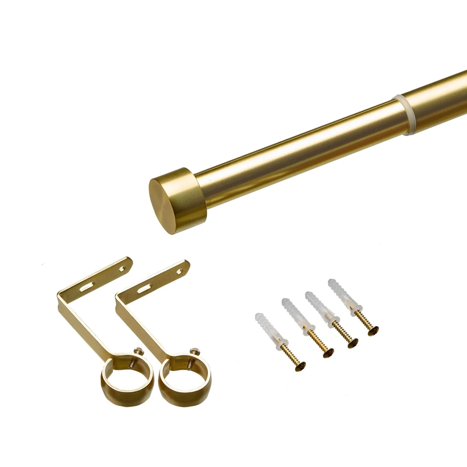 Umbra Kit barre à rideaux TROMBONE or 2,54 cm de 91,0 à 168 cm - 4MURS