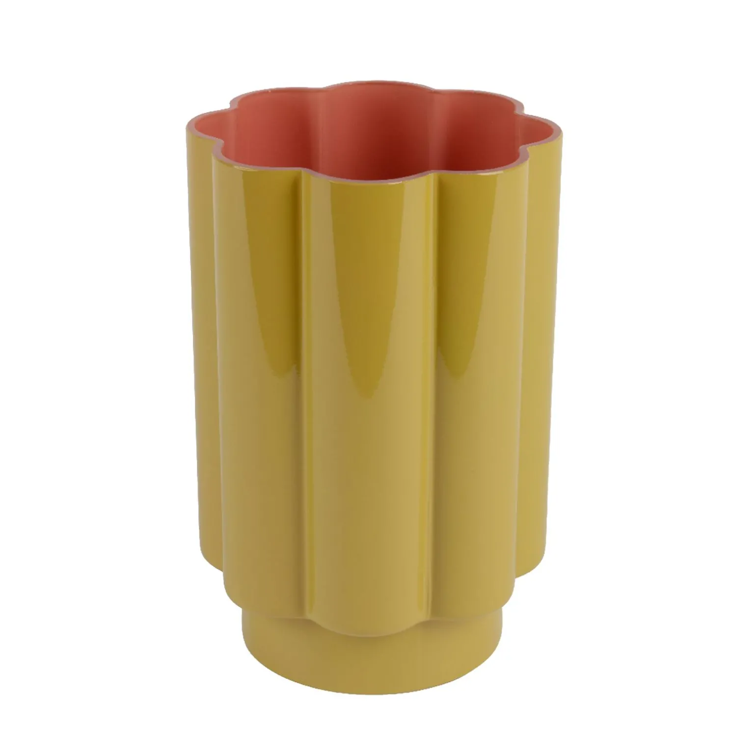 Vase FLORE coloris jaune orange - 4MURS