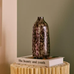 Vase GUEPARD coloris brun diamètre 11 cm - 4MURS
