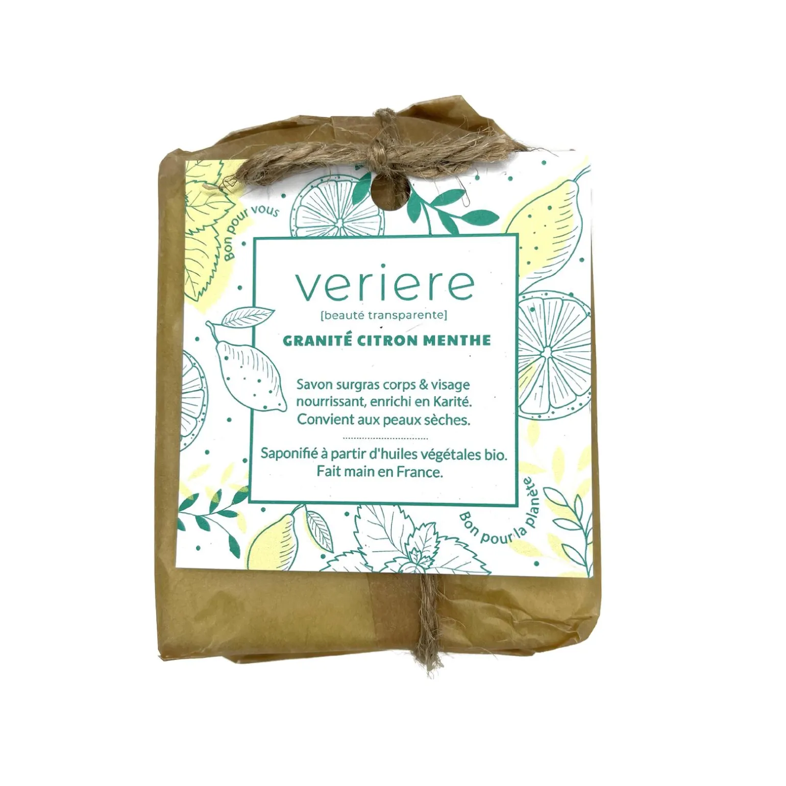VERIERE Savon GRANITÉ CITRON MENTHE citron, menthe - 4MURS