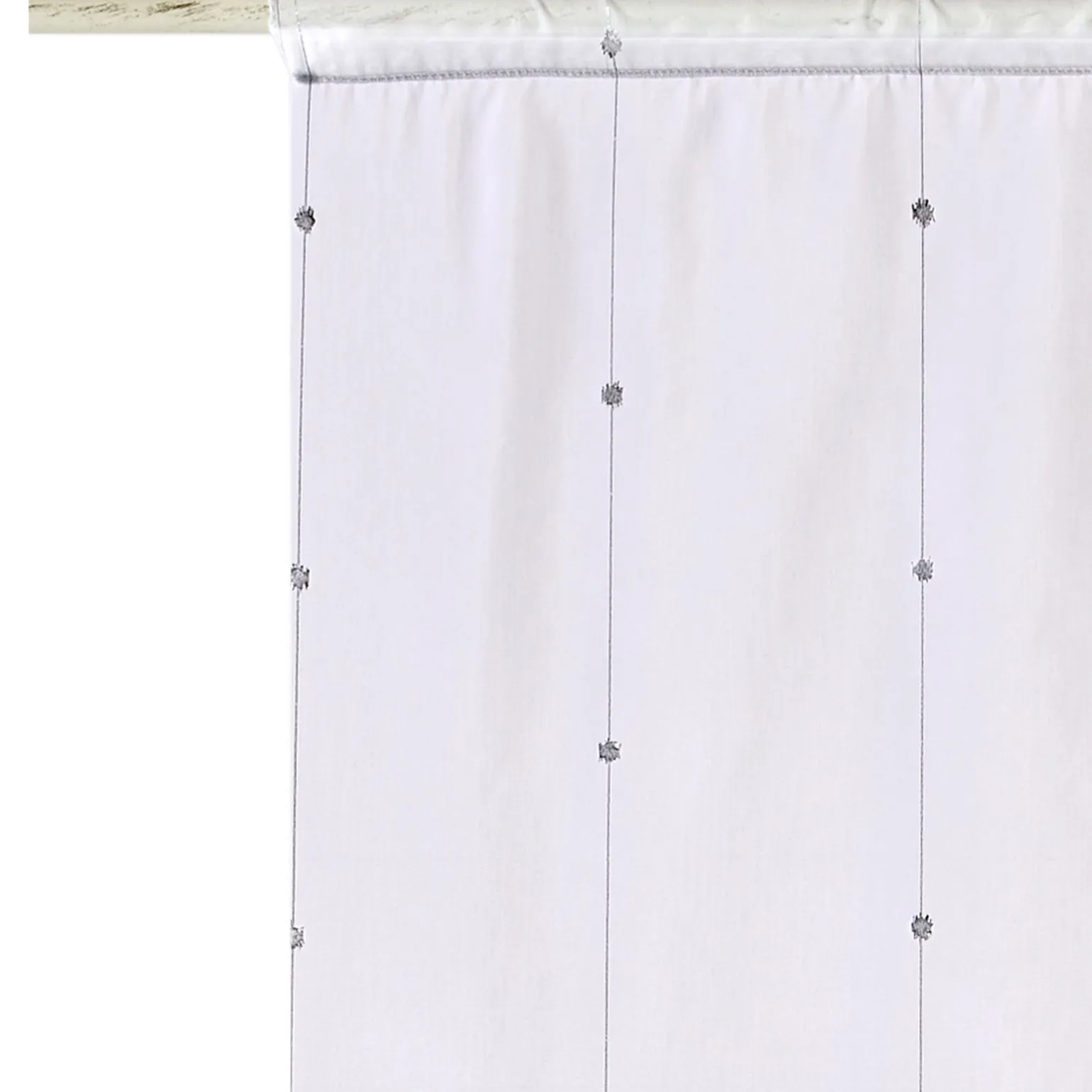 Vitrage COMÈTE coloris blanc 80 x 210 cm - 4MURS