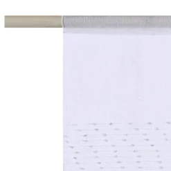 Vitrage FLOCON coloris blanc 45 x 130 cm - 4MURS