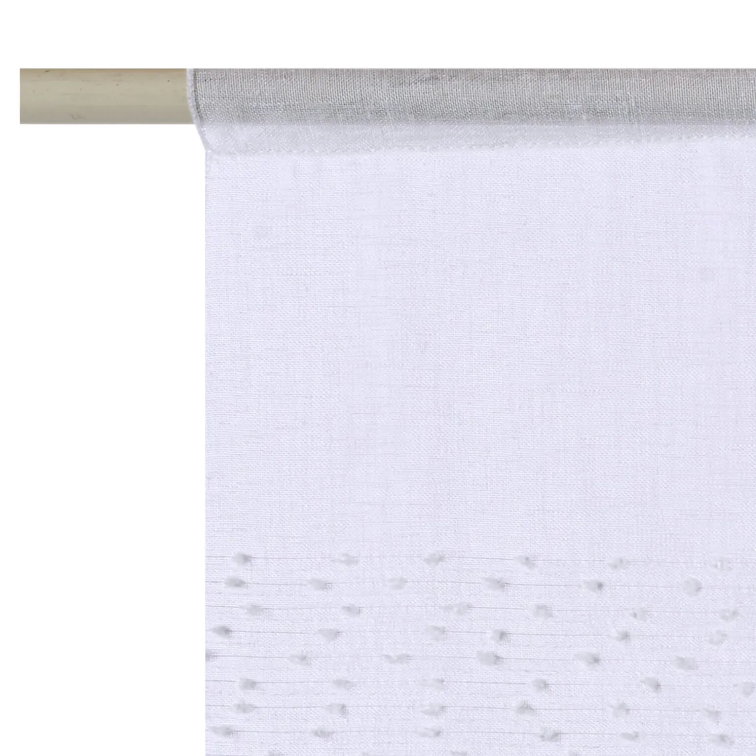 Vitrage FLOCON coloris blanc 58 x 130 cm - 4MURS