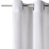 Voilage ASPECT LIN coloris blanc 145 x 260 cm - 4MURS