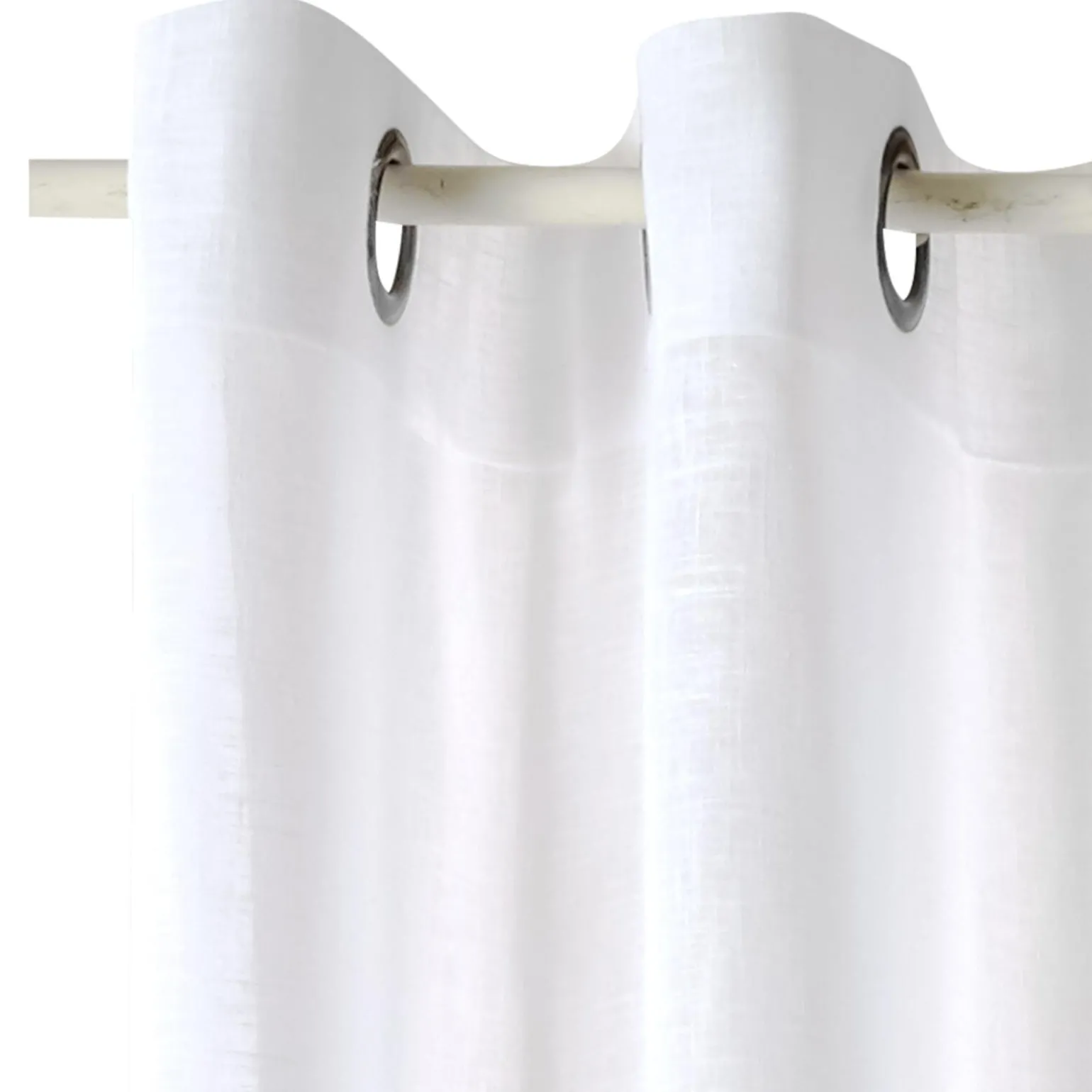 Voilage ASPECT LIN coloris blanc 240 x 260 cm - 4MURS