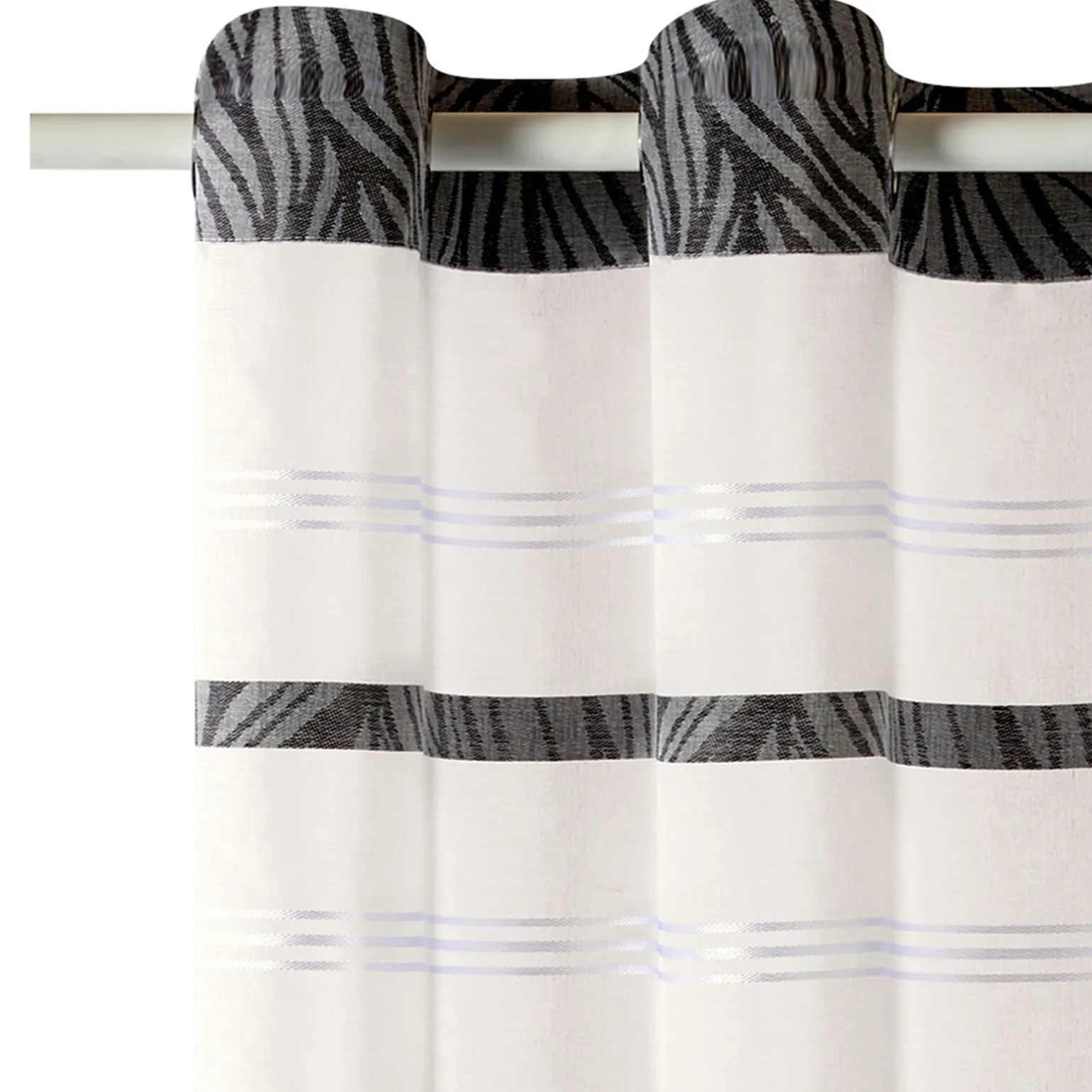 Voilage BAOBAB coloris noir 140 x 240 cm - 4MURS