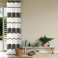 Voilage BAOBAB coloris noir 140 x 240 cm - 4MURS