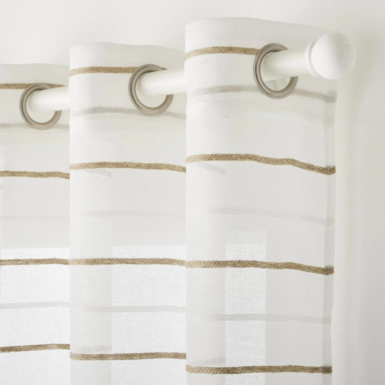 Voilage BEACE coloris blanc 140 x 240 cm - 4MURS