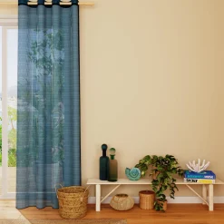 Voilage CANOAS coloris bleu 140 x 260 cm - 4MURS
