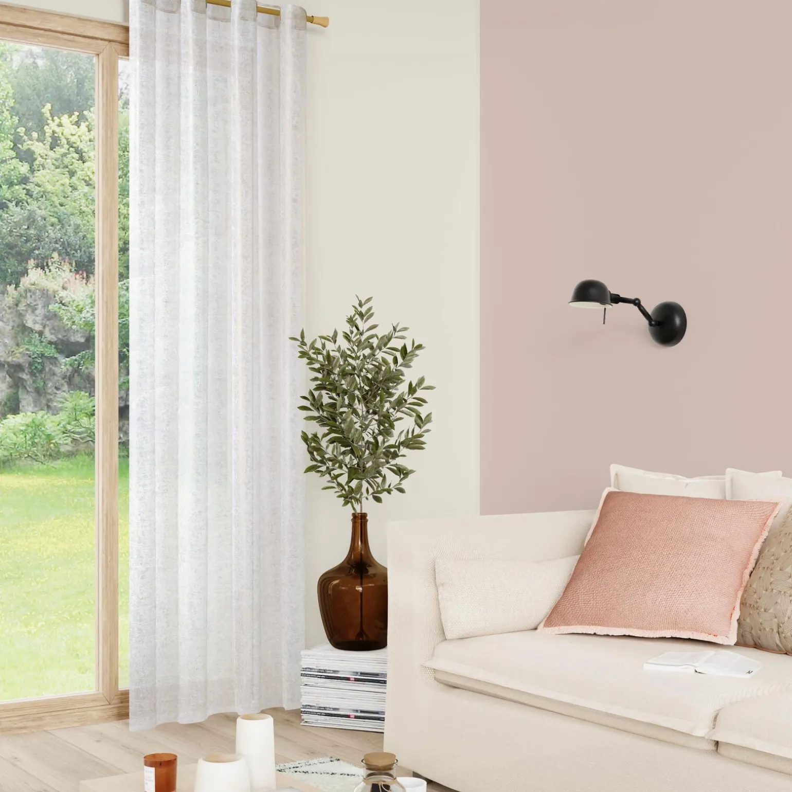 Voilage CARLA coloris or mat 140 x 260 cm - 4MURS