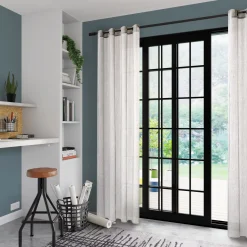 Voilage CHINO coloris gris 140 x 240 cm - 4MURS
