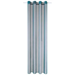 Voilage COLORS coloris bleu canard 140 x 260 cm - 4MURS