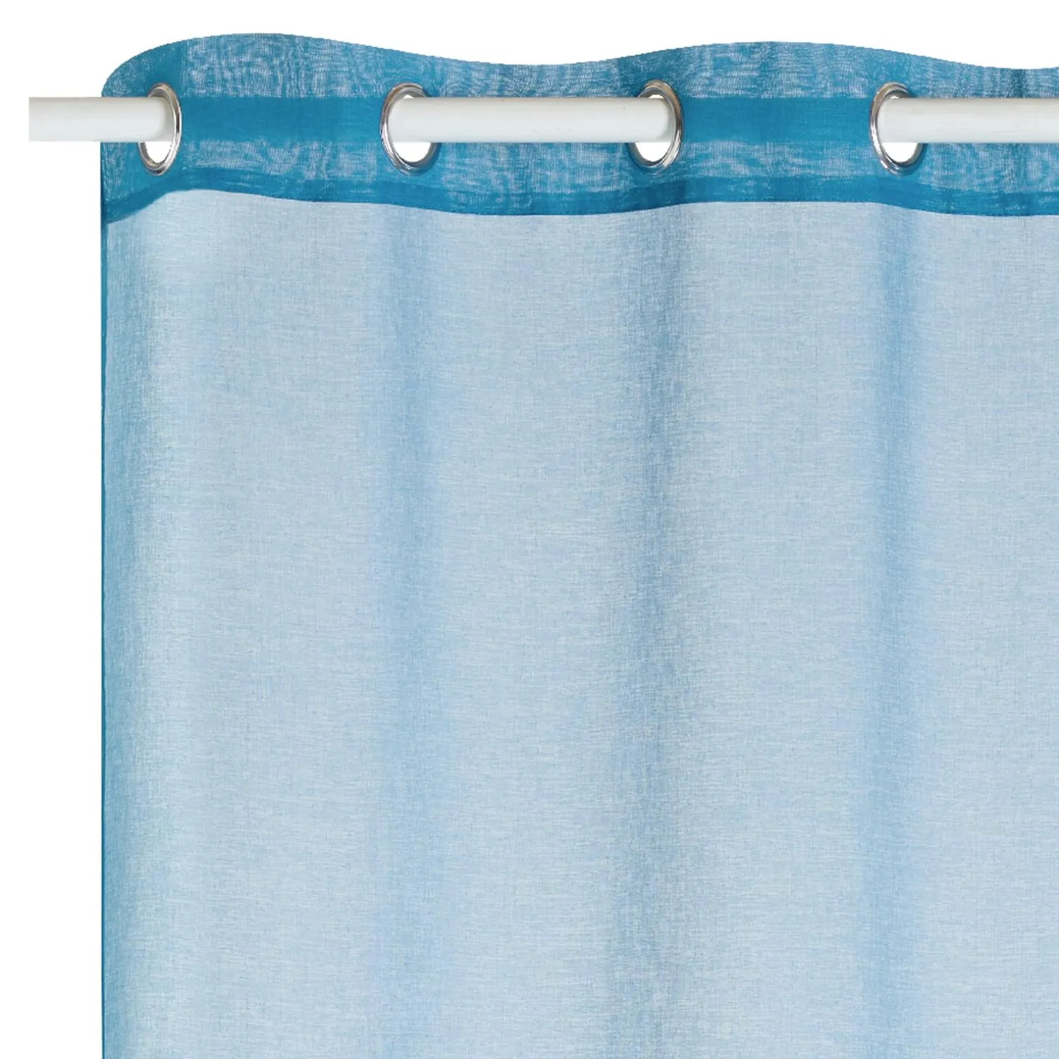 Voilage COLORS coloris bleu turquoise 140 x 260 cm - 4MURS