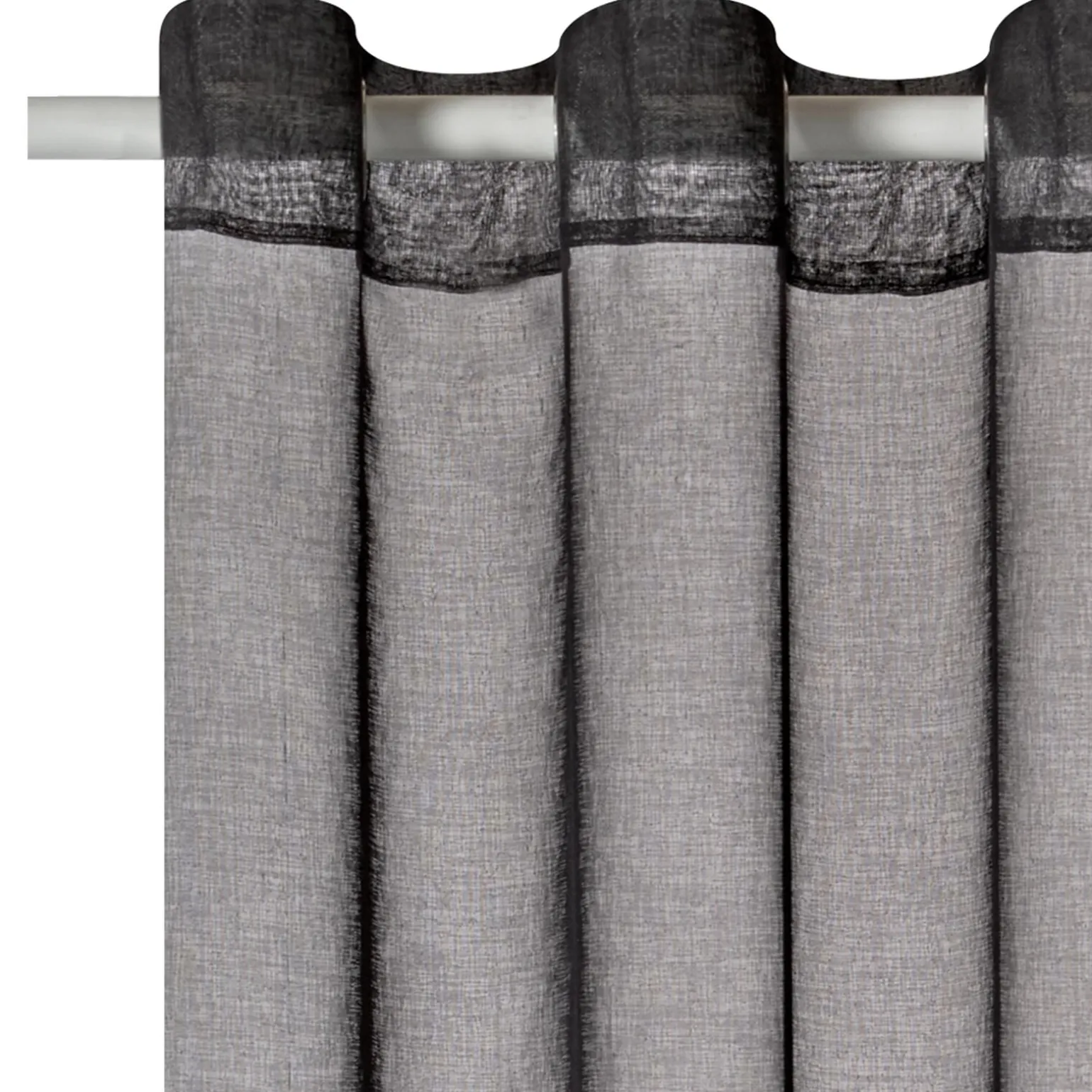 Voilage COLORS coloris noir 140 x 260 cm - 4MURS