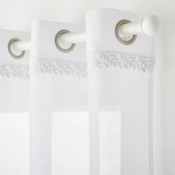 Voilage CYBELE coloris blanc 140 x 240 cm - 4MURS