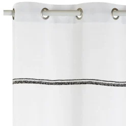 Voilage FANTAISIE coloris blanc 140 x 240 cm - 4MURS