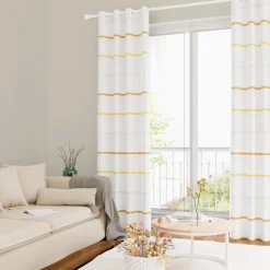 Voilage GALEA coloris ocre 140 x 240 cm - 4MURS