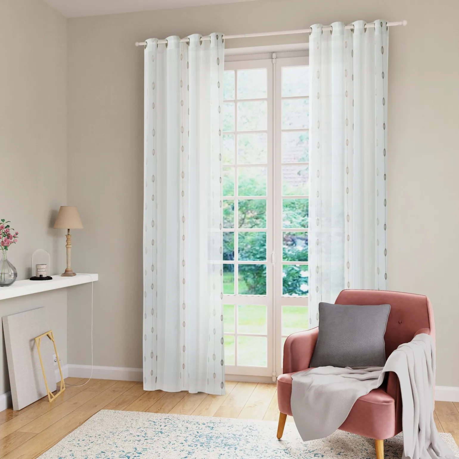 Voilage JOLIA coloris écru 140 x 240 cm - 4MURS