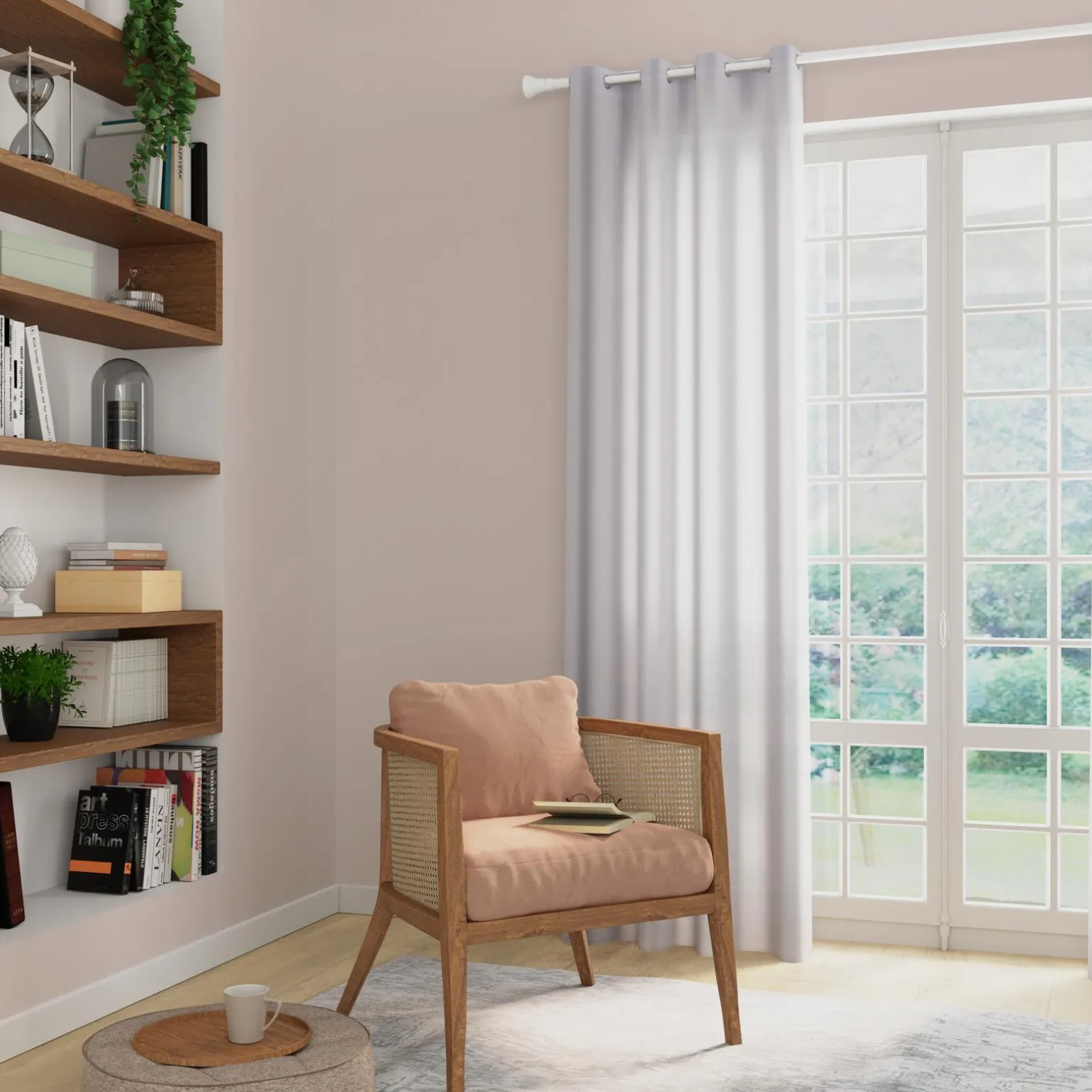 Voilage LILOU coloris blanc 140 x 260 cm - 4MURS