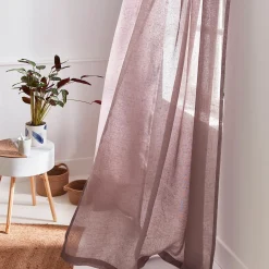 Voilage Lin LINAE coloris santal 140 x 260 cm - 4MURS