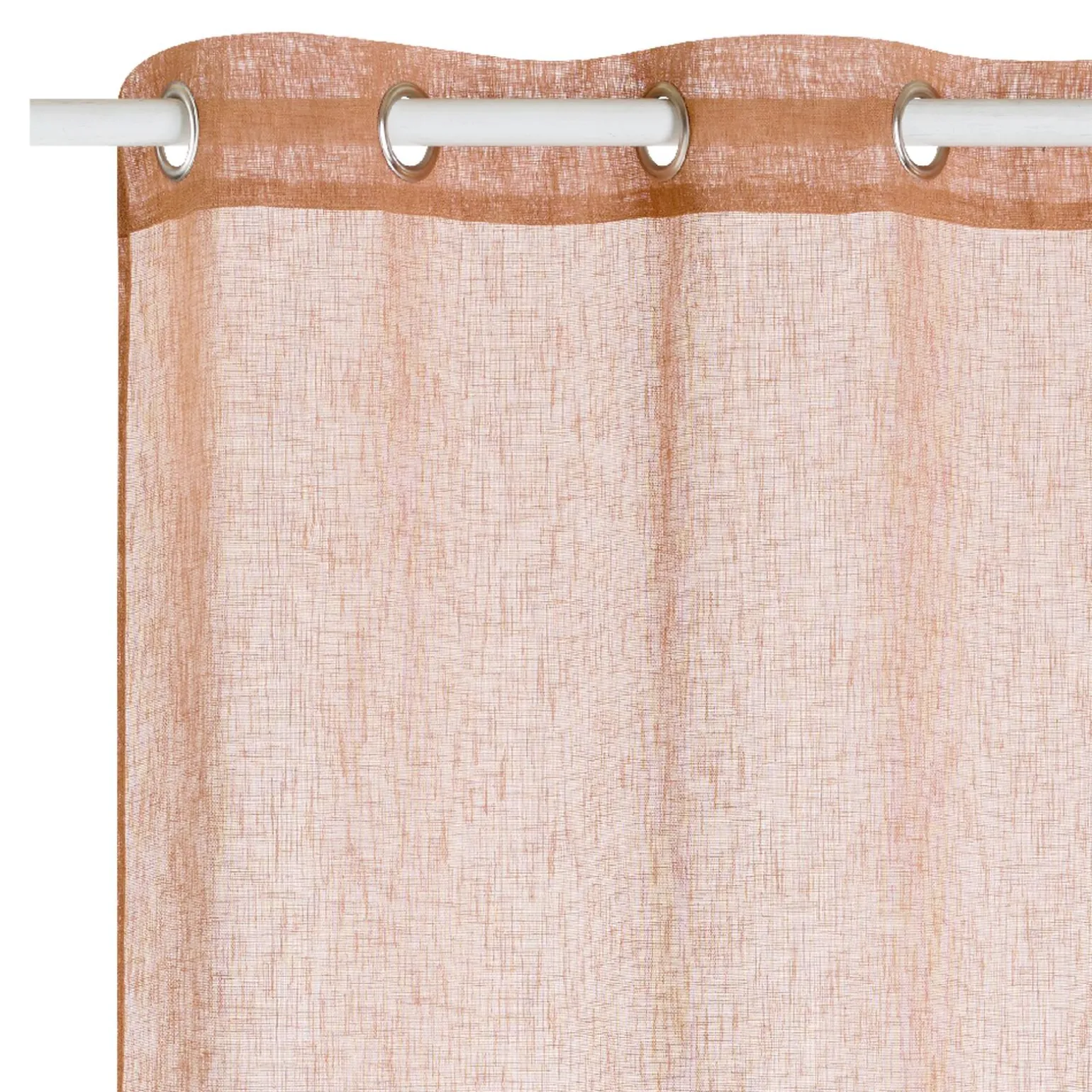 Voilage LOOM coloris camel 140 x 240 cm - 4MURS