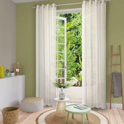 Voilage LUCID coloris beige naturel 140 x 240 cm - 4MURS
