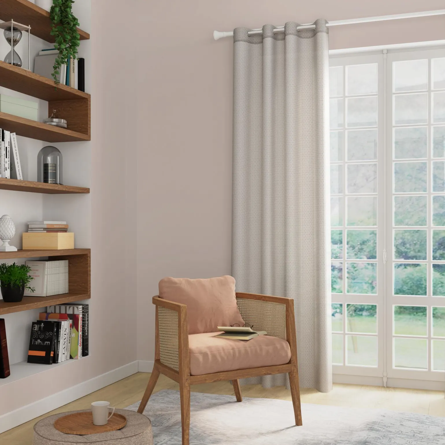 Voilage LUKAS coloris lin 140 x 240 cm - 4MURS