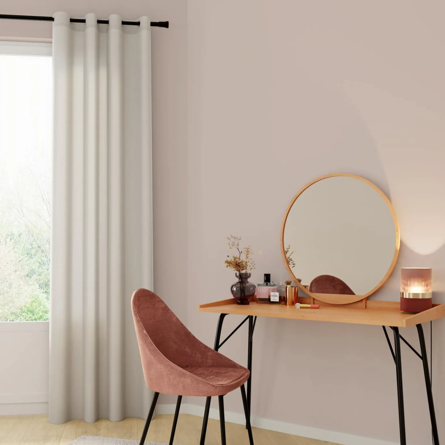 Voilage MAVLA coloris lin 140 x 240 cm - 4MURS
