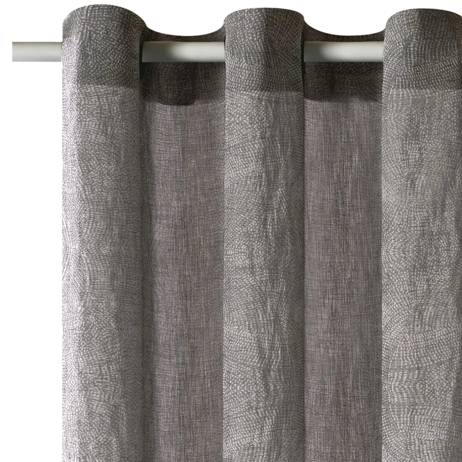 Voilage MILKY WAY coloris gris 140 x 240 cm - 4MURS