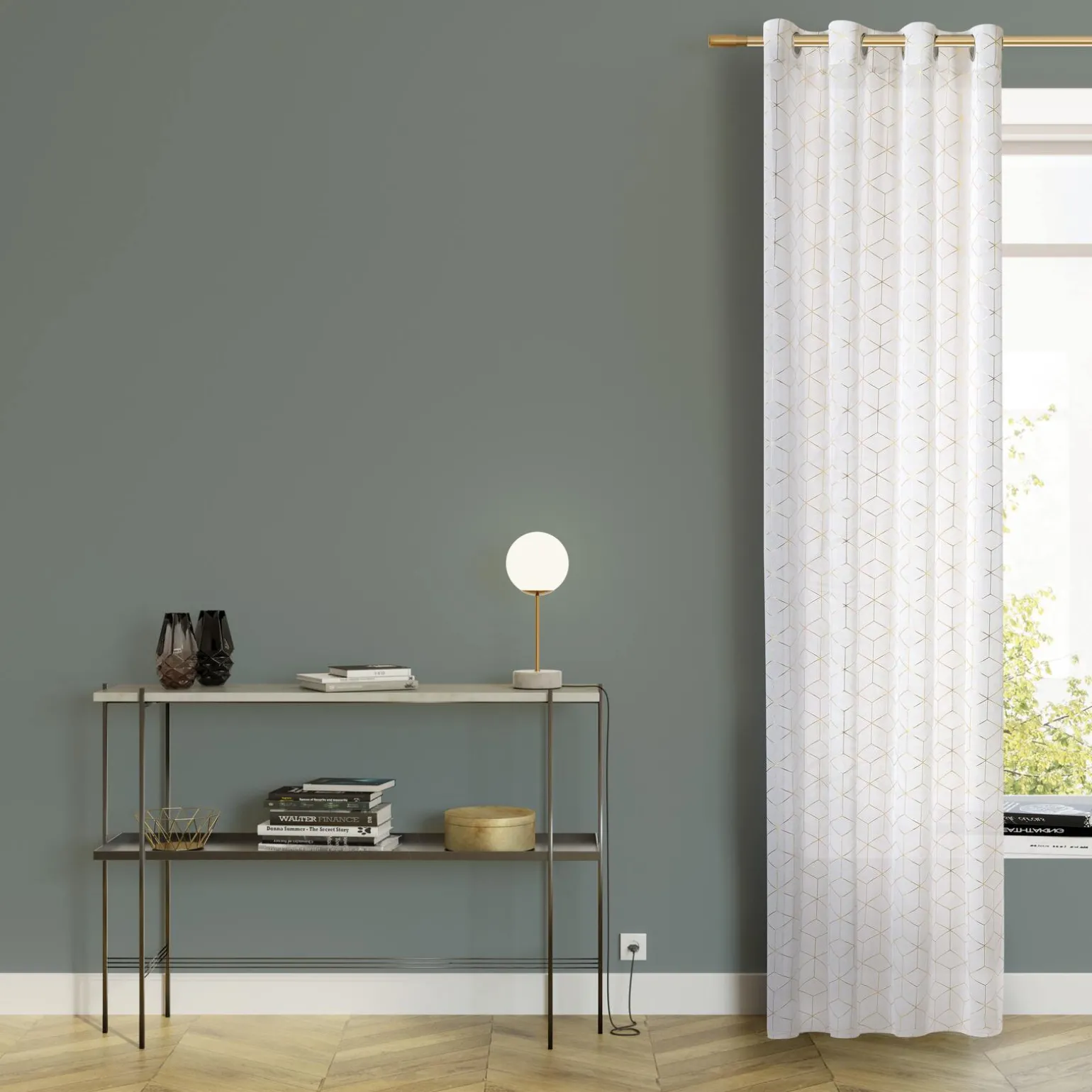 Voilage ORIA coloris or 140 x 240 cm - 4MURS
