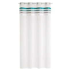 Voilage OSYA coloris bleu paon 140 x 240 cm - 4MURS