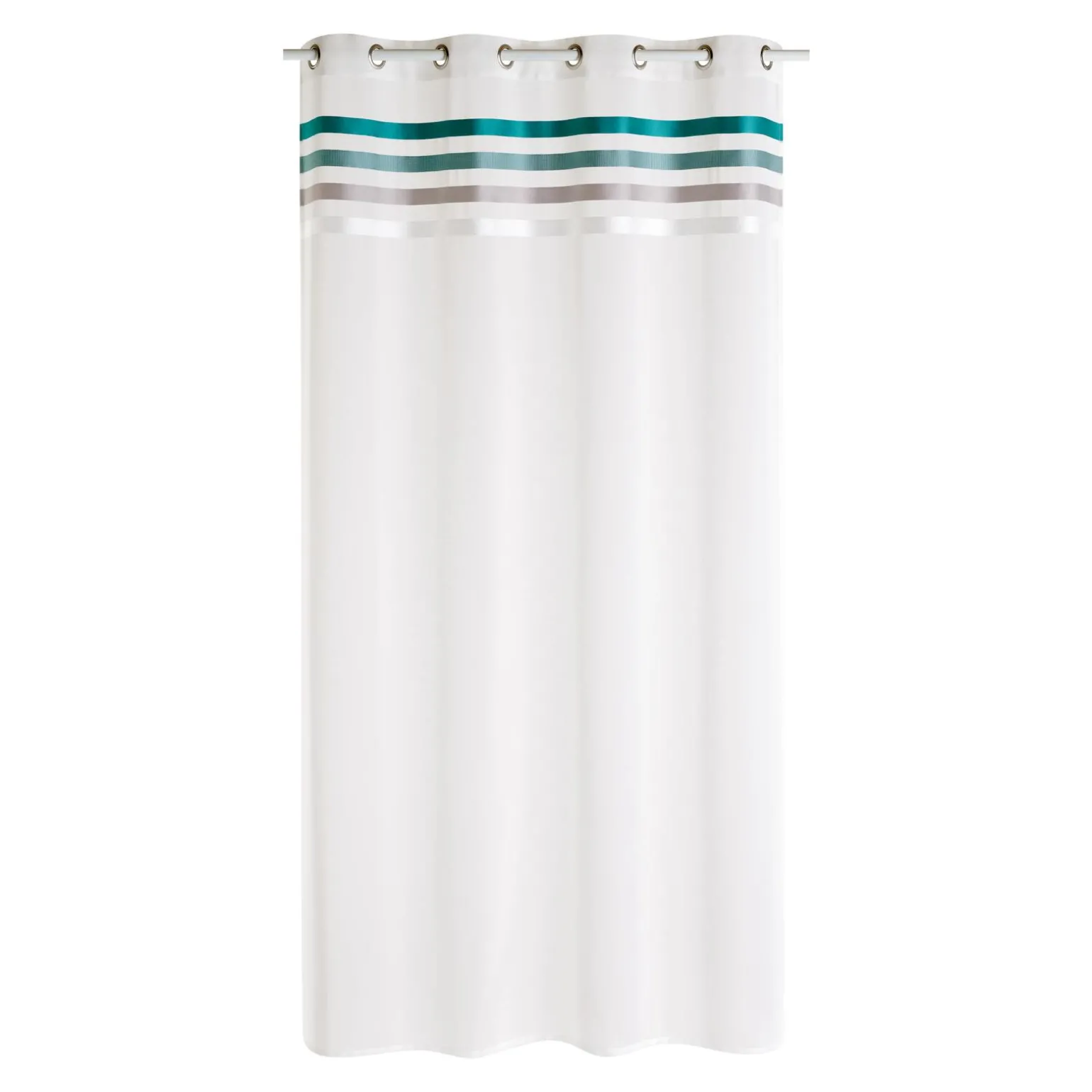 Voilage OSYA coloris bleu paon 140 x 240 cm - 4MURS