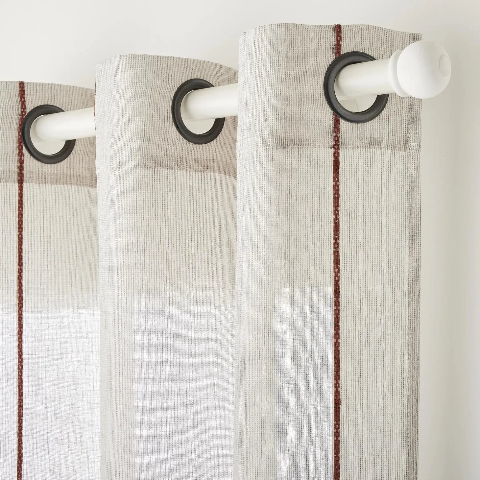 Voilage OUREA coloris roux 140 x 240 cm - 4MURS