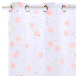 Voilage PUNTINI coloris pêche 140 x 240 cm - 4MURS