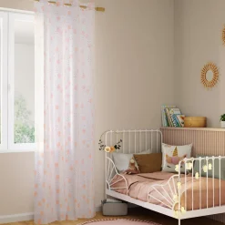 Voilage PUNTINI coloris pêche 140 x 240 cm - 4MURS