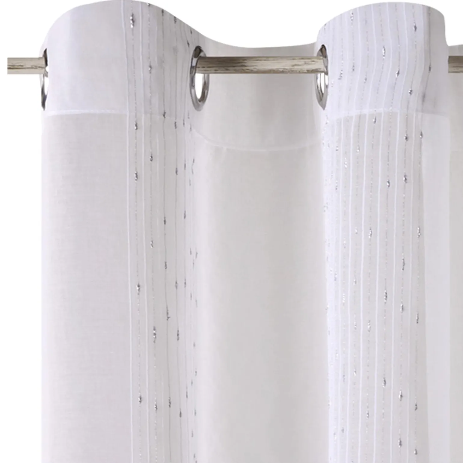 Voilage QUEEN coloris blanc 140 x 260 cm - 4MURS