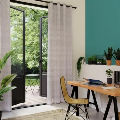 Voilage SAFI coloris gris 140 x 260 cm - 4MURS