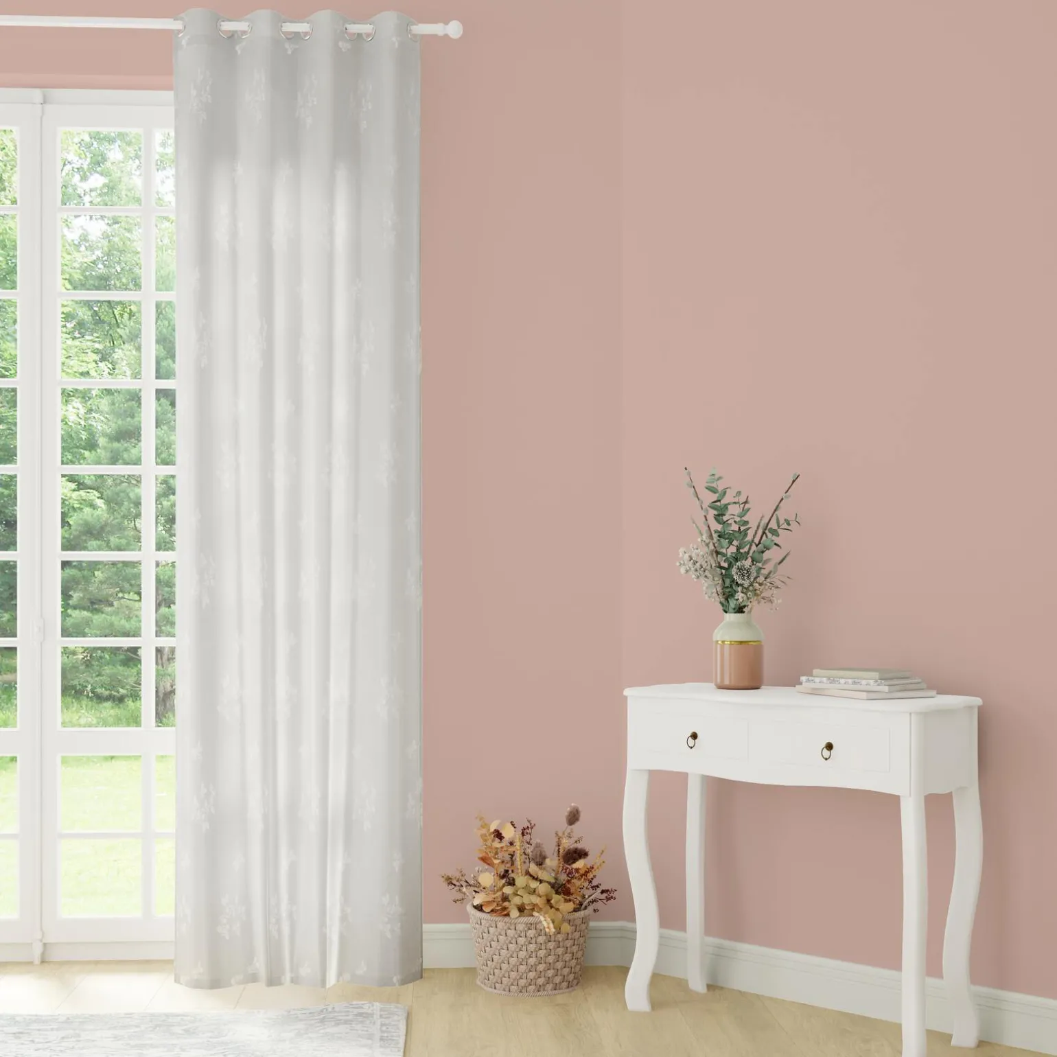 Voilage SCHAB coloris ivoire 140 x 240 cm - 4MURS