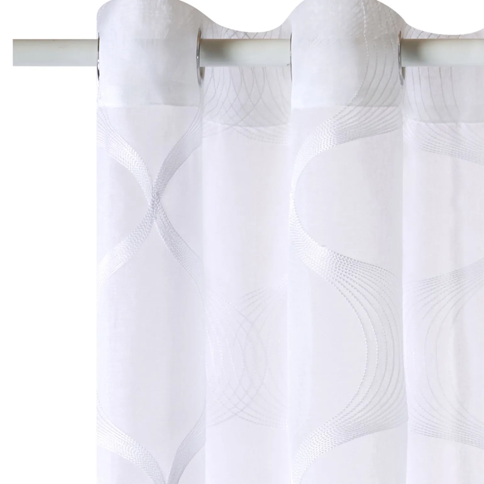 Voilage SISMO coloris blanc 140 x 260 cm - 4MURS