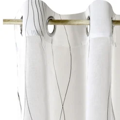 Voilage SOUND coloris blanc cuivré 140 x 260 cm - 4MURS