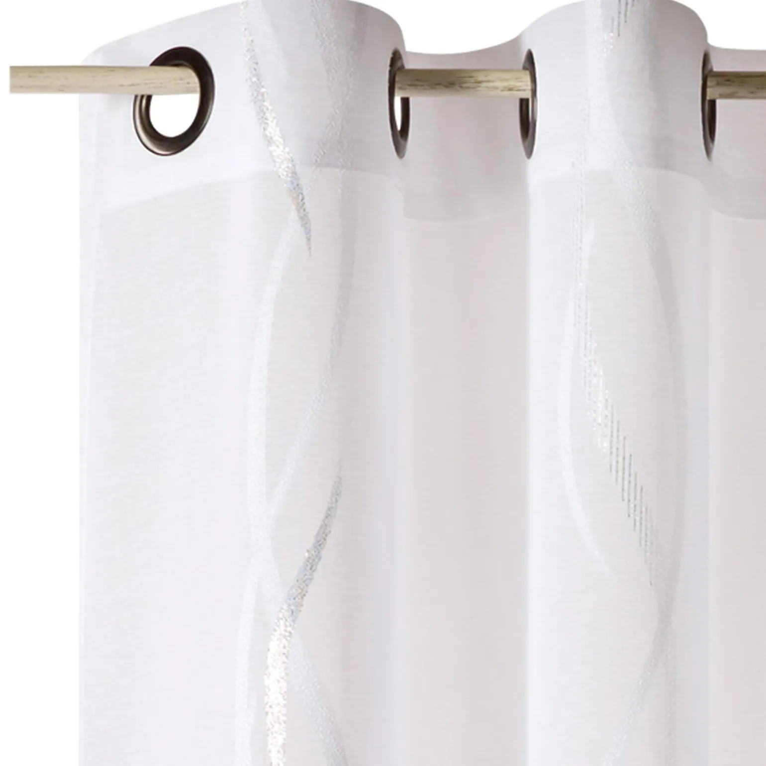 Voilage SPLENDIDE coloris blanc 140 x 260 cm - 4MURS