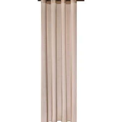 Voilage ÉTAMINE GIVRÉE coloris taupe 145 x 240 cm - 4MURS