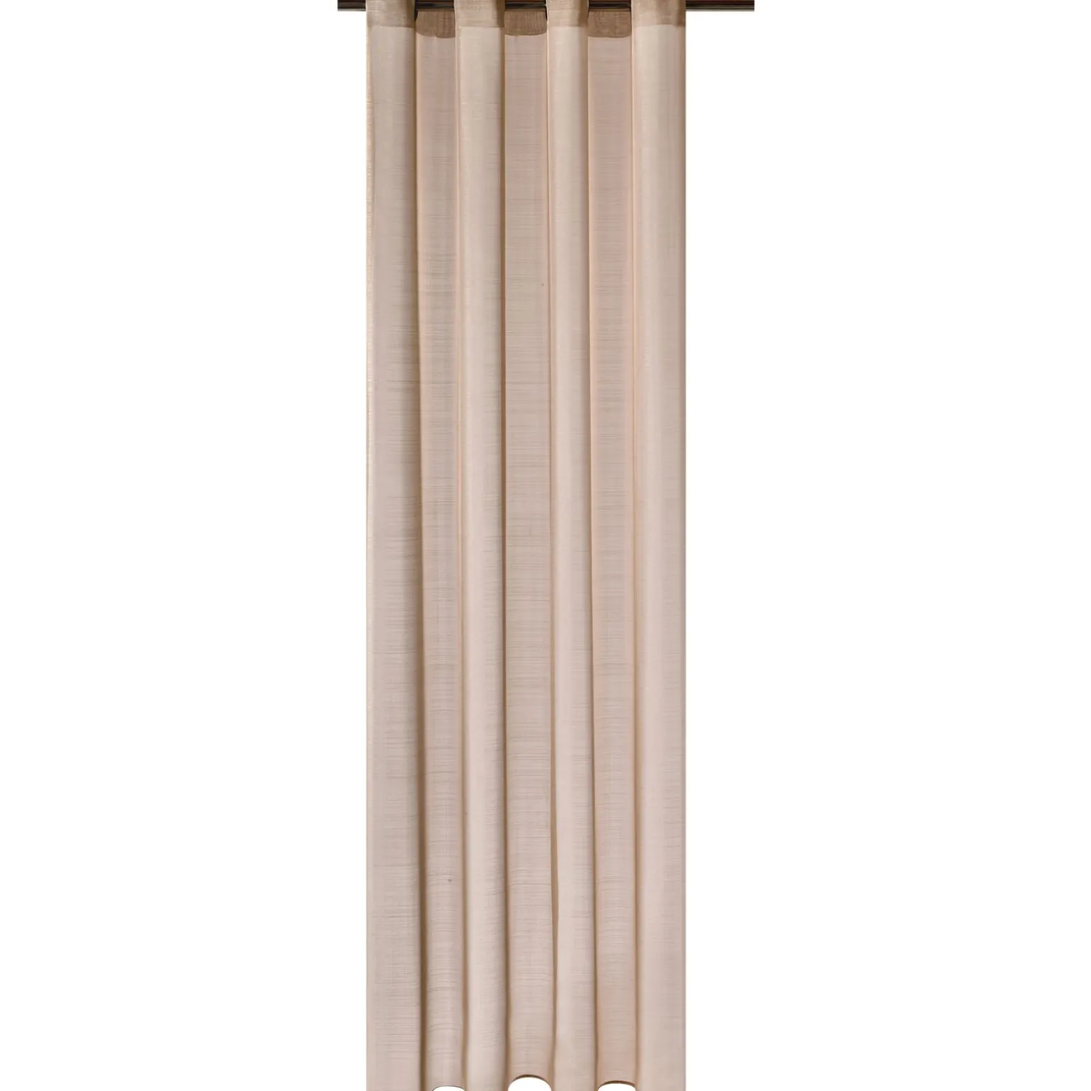 Voilage ÉTAMINE GIVRÉE coloris taupe 145 x 240 cm - 4MURS
